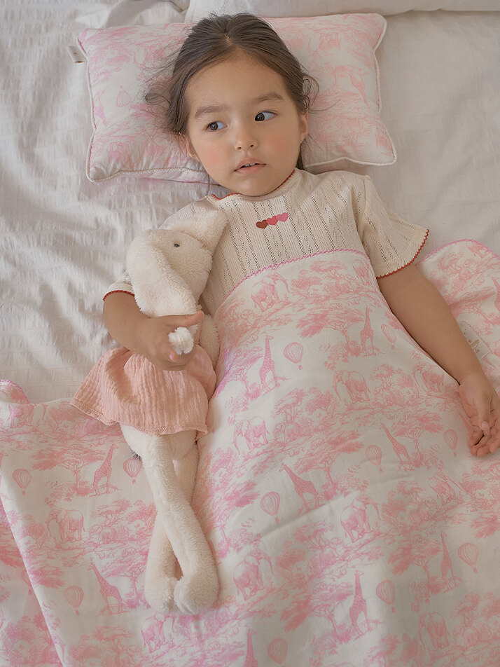 베이비뜨왈 거즈면 거즈뱀부 소재 유아 블랭킷 담요