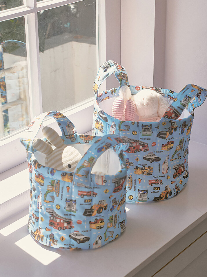 몽레브 워킹카 토이바스켓 패브릭바구니 장난감정리함