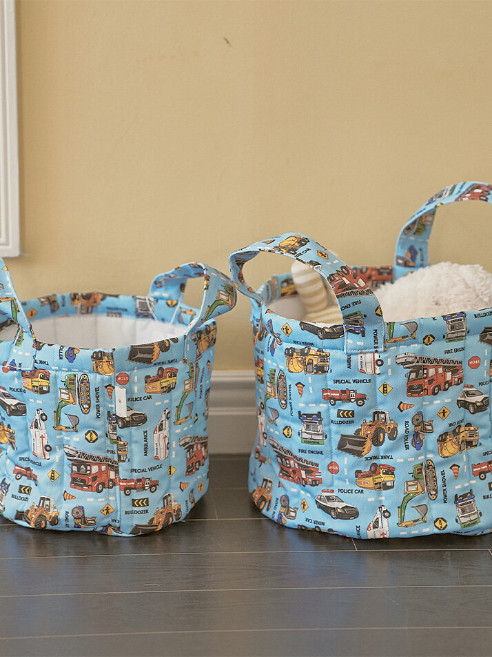 몽레브 워킹카 토이바스켓 패브릭바구니 장난감정리함