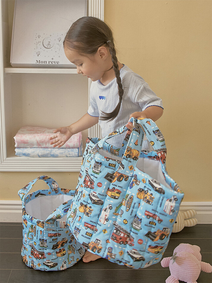 몽레브 워킹카 토이바스켓 패브릭바구니 장난감정리함