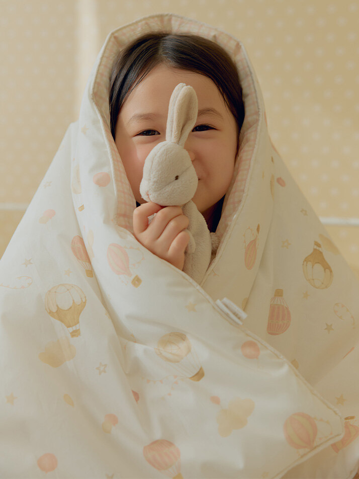 몽레브 열기구 낮잠이불 세트