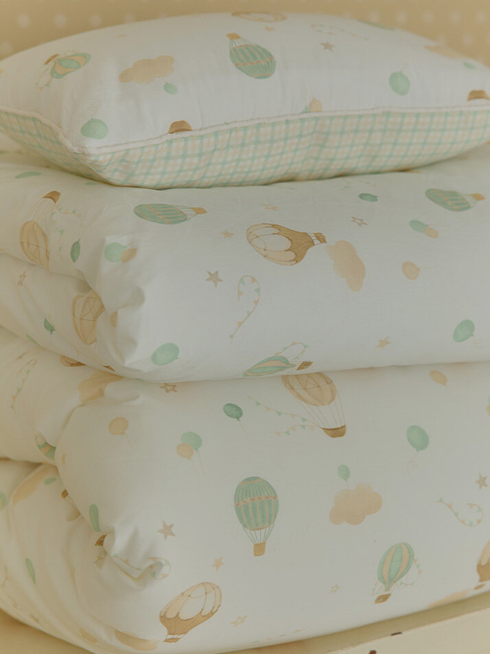 몽레브 열기구 낮잠이불 세트