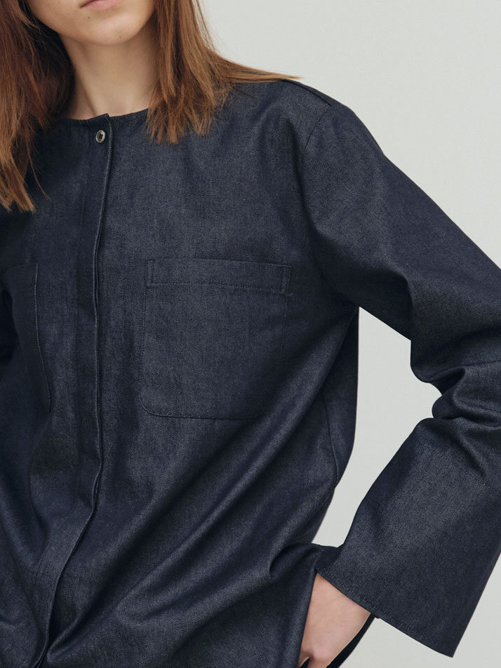 탑 포켓 셔츠 (2컬러)