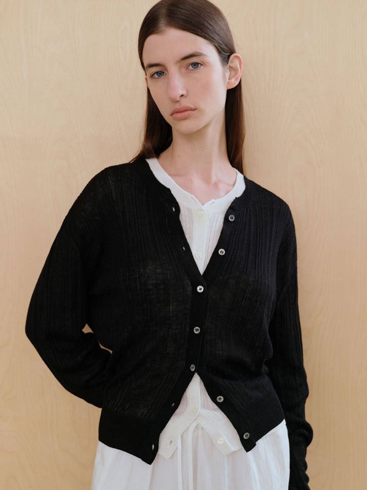 라미 니트 가디건 (3컬러)