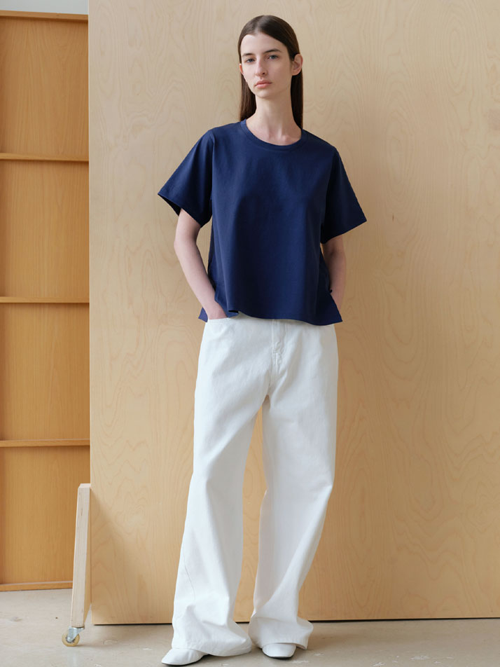 콤비 라운드 반팔 (3컬러)