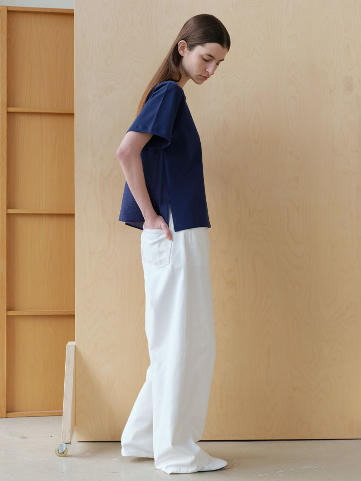 콤비 라운드 반팔 (3컬러)