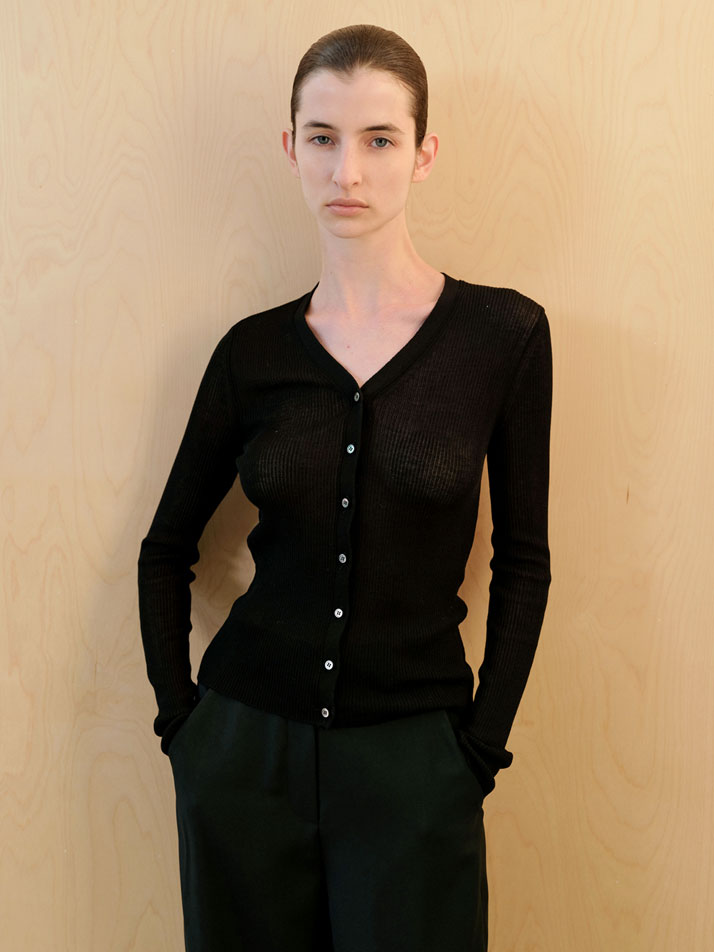 골지 브이 가디건 (3컬러)