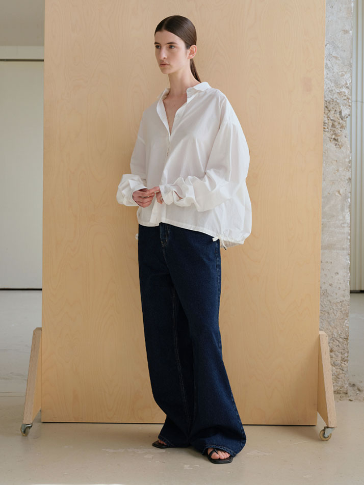 스트링 볼륨 셔츠