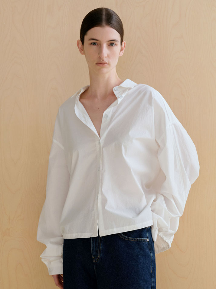 스트링 볼륨 셔츠