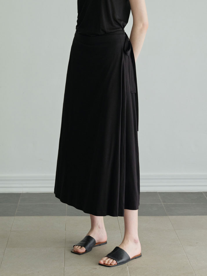 텐셀 랩 스커트 (2컬러)