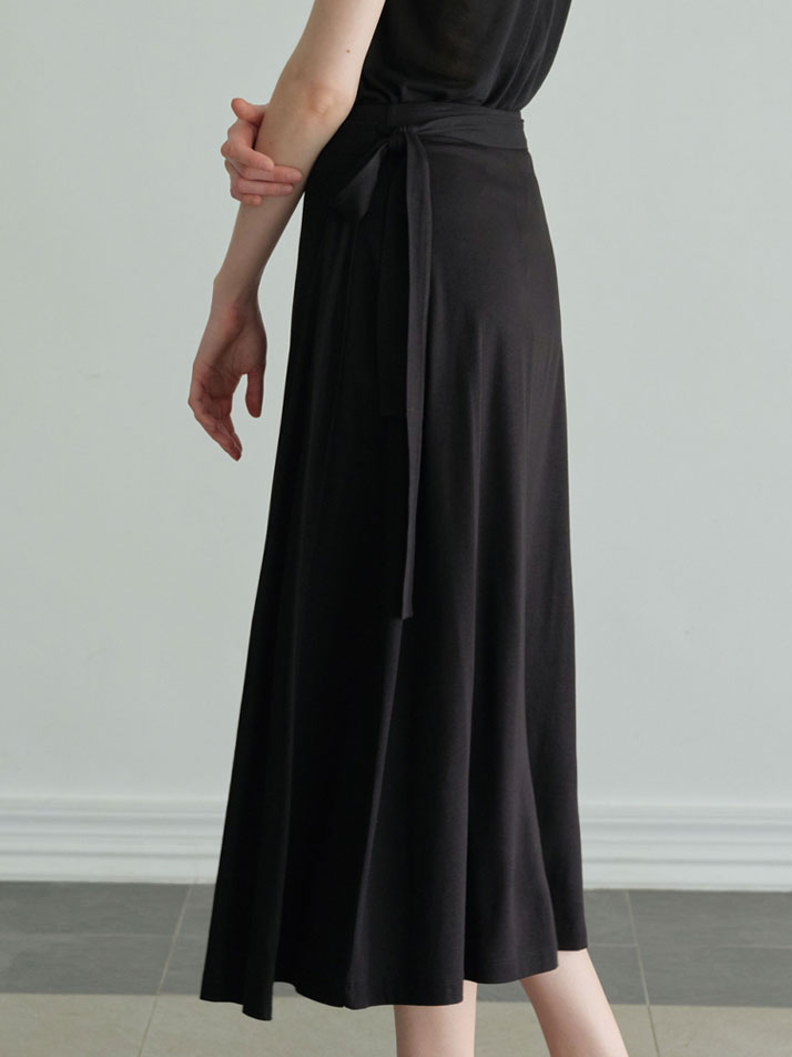 텐셀 랩 스커트 (2컬러)