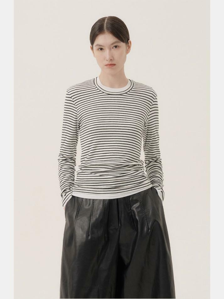 기린 스트라이프 티셔츠 (2컬러)