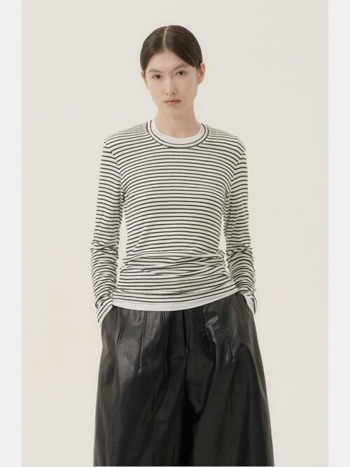 기린 스트라이프 티셔츠 (2컬러)