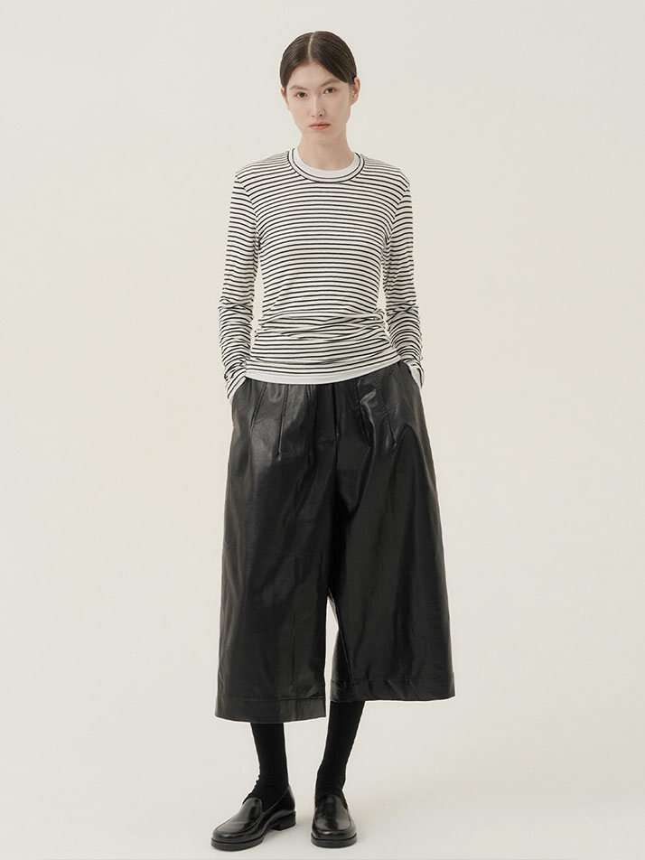 기린 스트라이프 티셔츠 (2컬러)