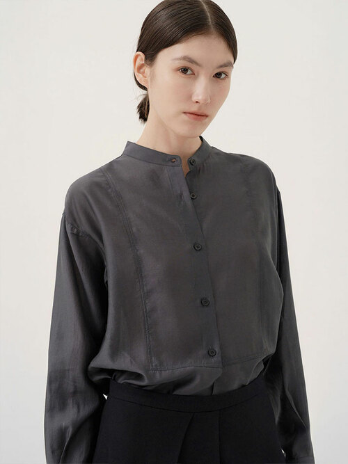 에버 헨리넥  블라우스 (2컬러)