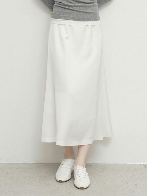 새틴 스커트 (3컬러)