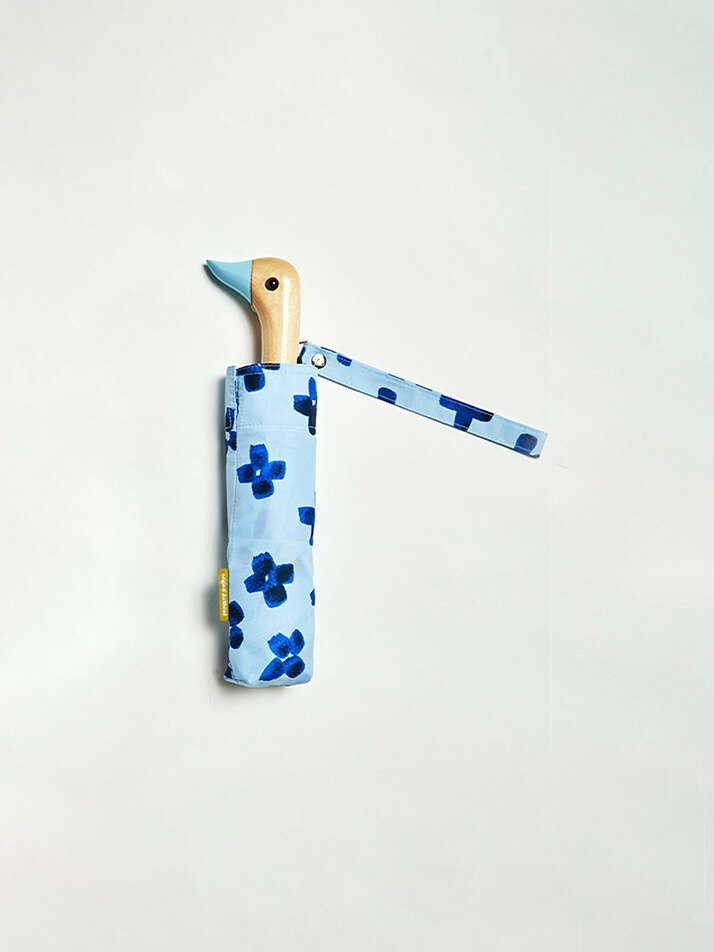 [ORIGINAL DUCKHEAD]  오리지널 덕헤드 Floral rain Print  강철 3단 우산
