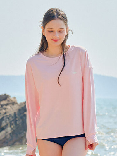 리베아르 여성용 루즈핏 스트랩 래쉬가드 5color