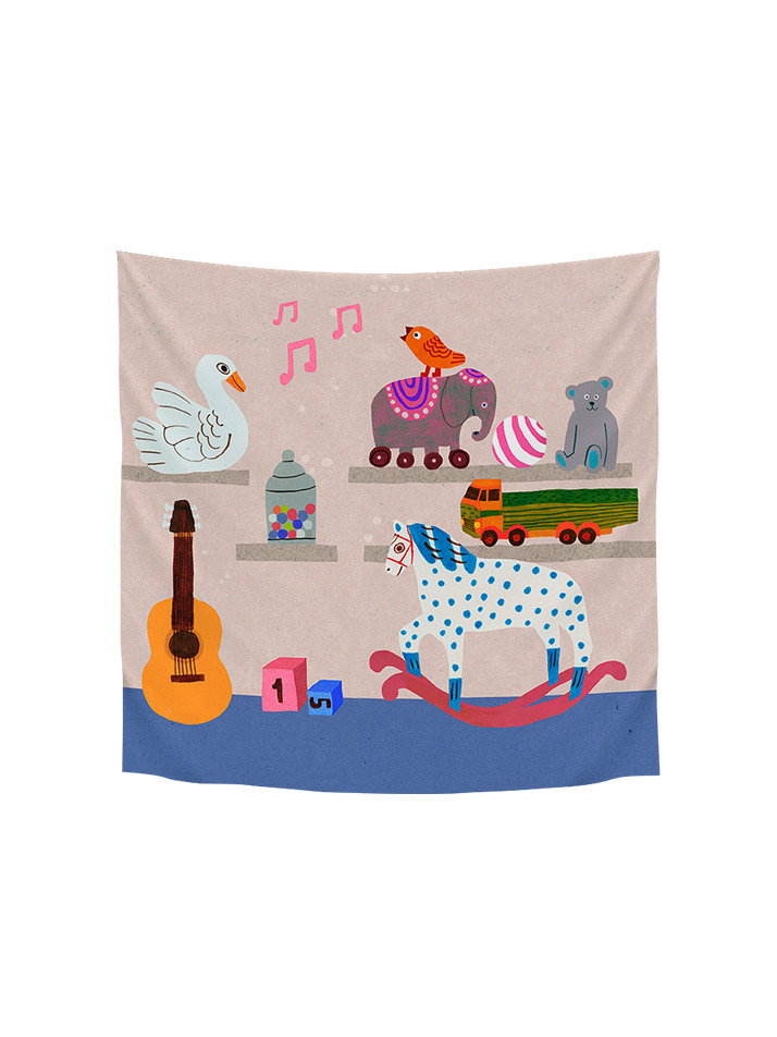 스카프 Play Room / 모니카 포스버그