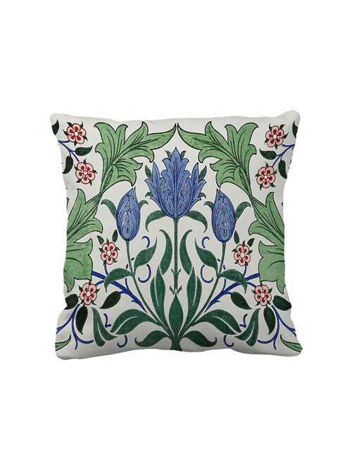 쿠션커버 Floral Wallpaper Design with Tulips / 윌리엄 모리스