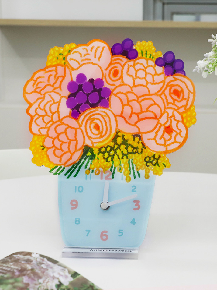모양시계 ORANGE VASE / 굴리굴리