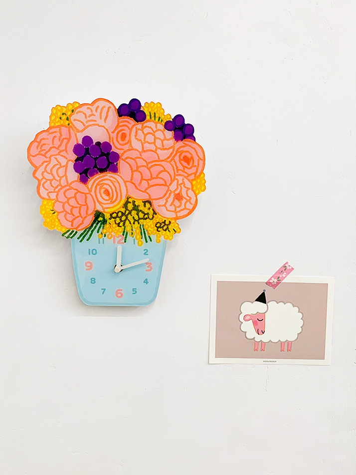 모양시계 ORANGE VASE / 굴리굴리