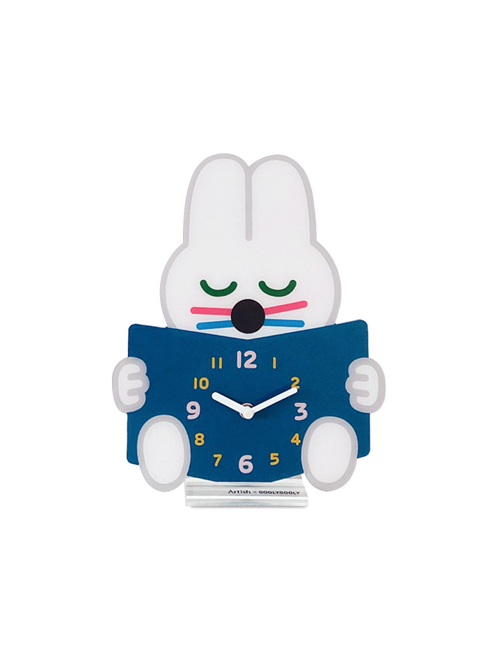 모양시계 TONYBUNNY BOOKCLUB (BLUE) / 굴리굴리