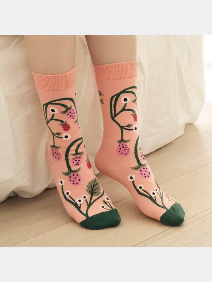 양말 White Flowers / 모니카 포스버스(Monika Forsberg)