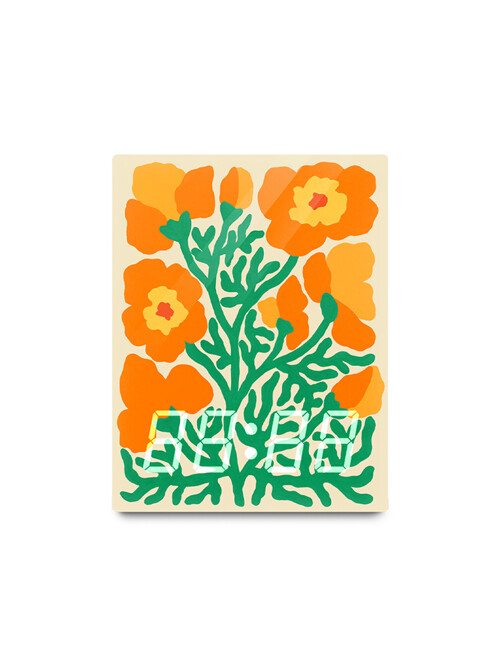 LED시계 California Poppies / 리브 리(Liv Lee)