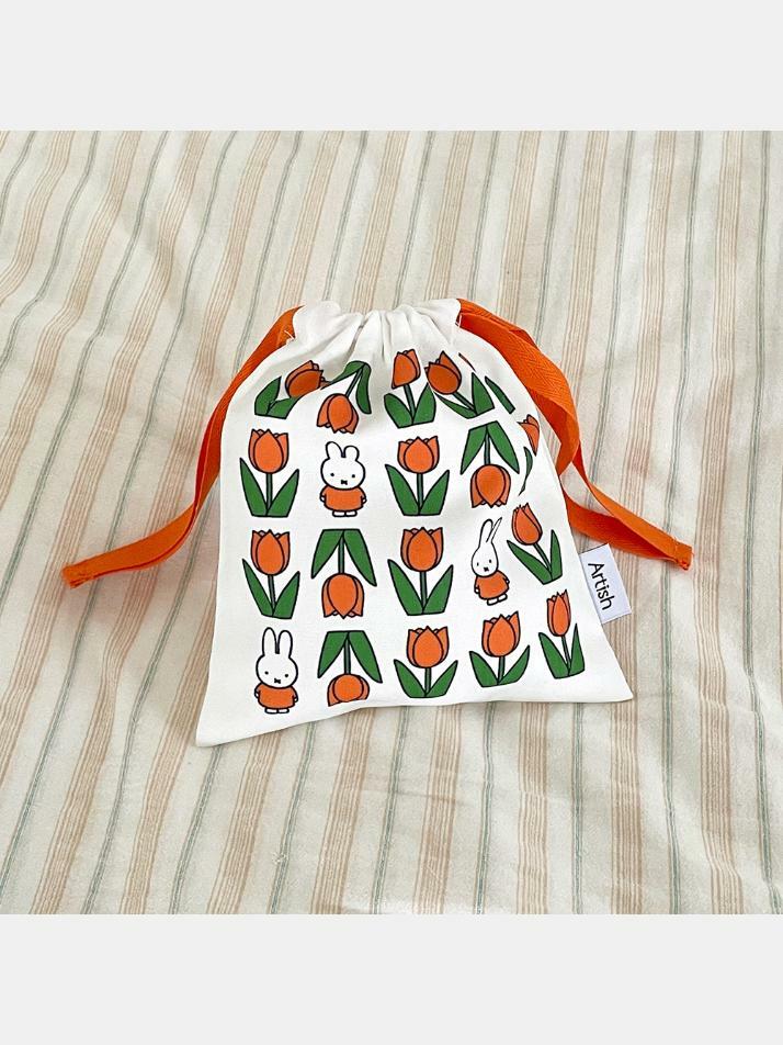 스트링파우치 미피와 튤립 (패턴) / 미피(Miffy)