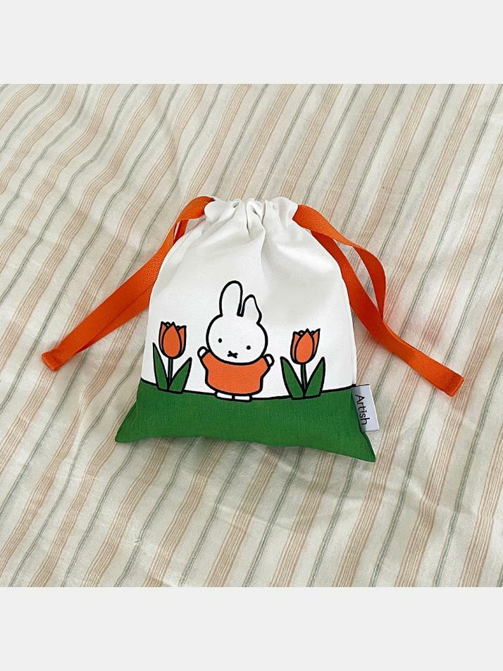 스트링파우치 미피와 튤립 (hands up) / 미피(Miffy)