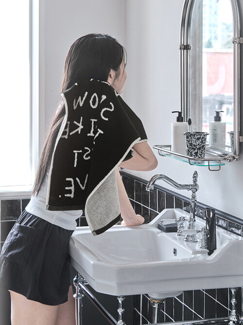 [킨제네라] 설원 뱀부 30수 180g 호텔수건 세면타월_Drawing