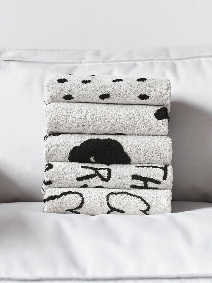 [킨제네라] 설원 뱀부 30수 호텔수건 세면타월_2P SET (디자인 선택)