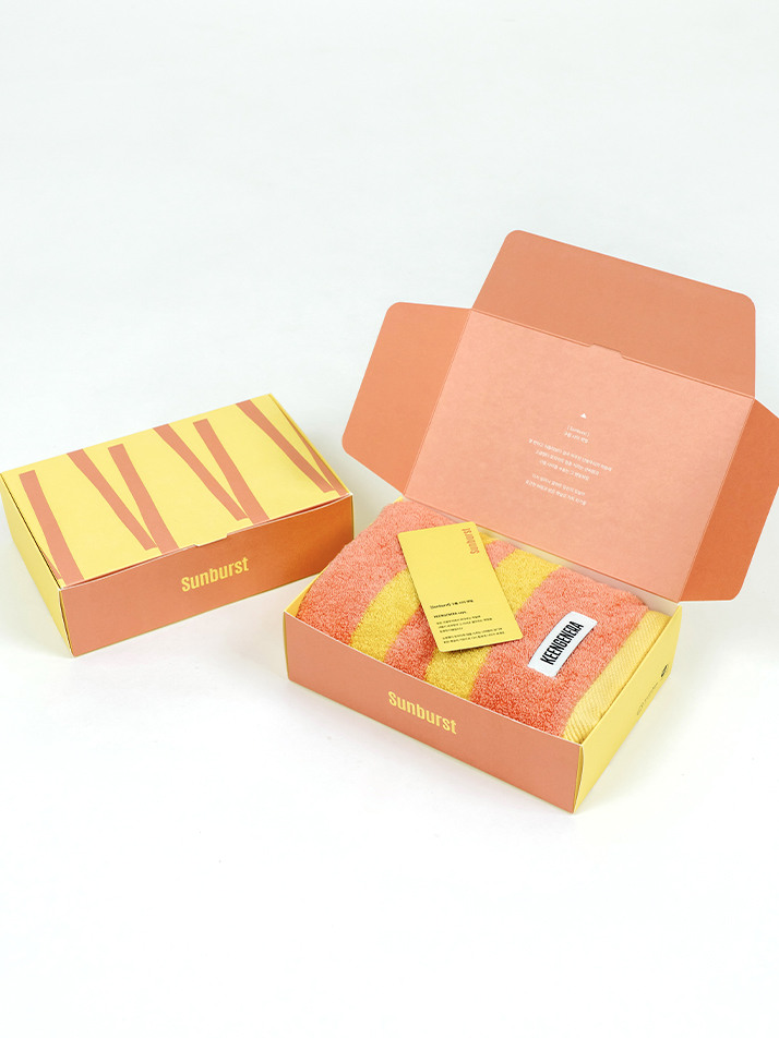 [킨제네라] 햇살 고급 면 40수 210g 호텔수건 세면타월_Sunburst