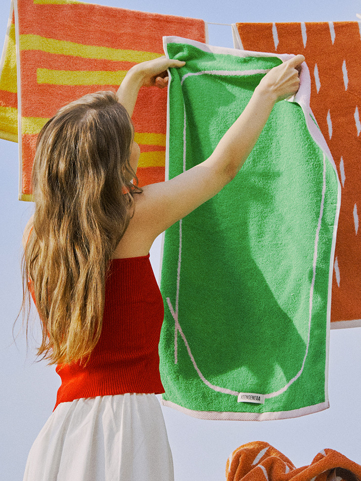 [킨제네라] 햇살 고급 면 40수 210g 호텔수건 세면타월_Stroll