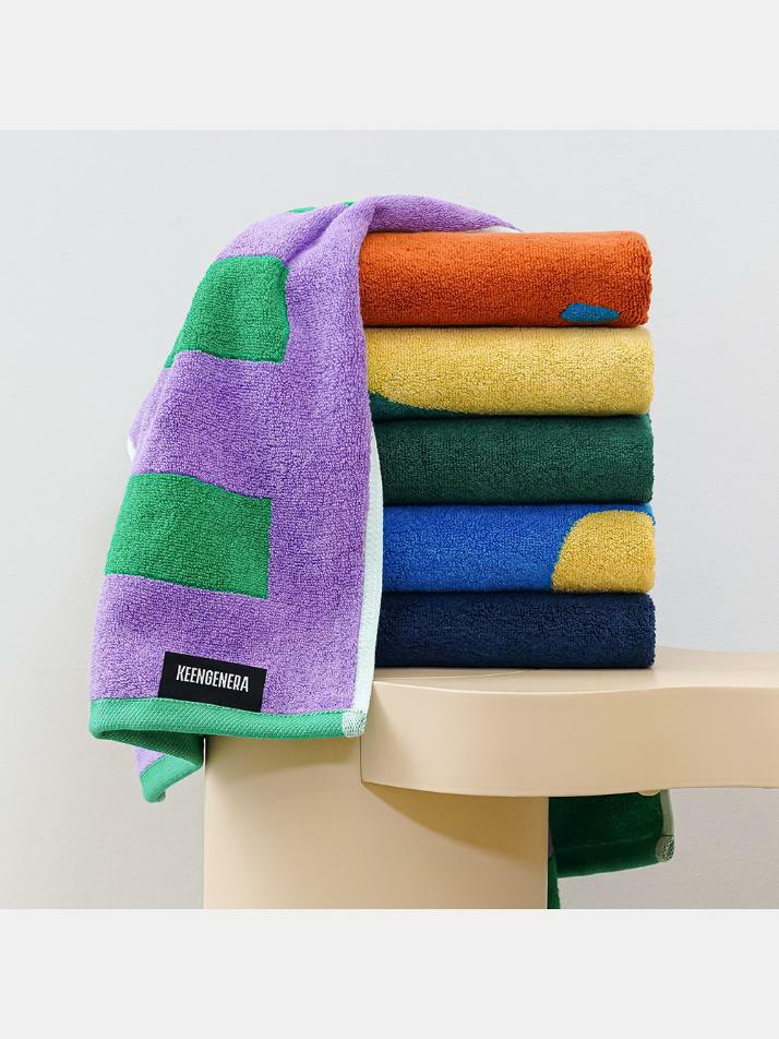 [킨제네라] 새벽 뱀부 30수 180g 호텔수건 세면타월_3P SET (디자인 선택/동일 컬러)