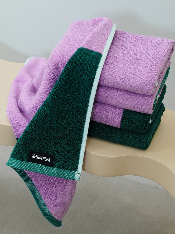 [킨제네라] 새벽 뱀부 30수 호텔수건 세면타월_Dreamy