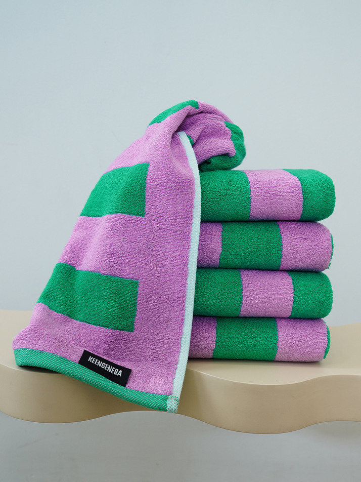 [킨제네라] 새벽 뱀부 30수 호텔수건 세면타월_Misty