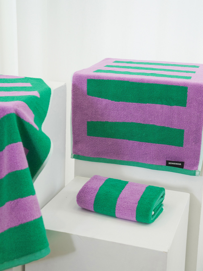 [킨제네라] 새벽 뱀부 30수 호텔수건 세면타월_Misty