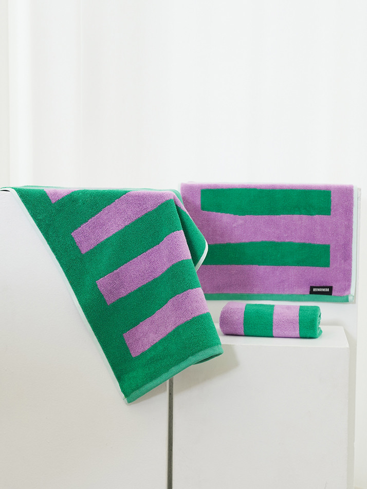 [킨제네라] 새벽 뱀부 30수 호텔수건 세면타월_Misty