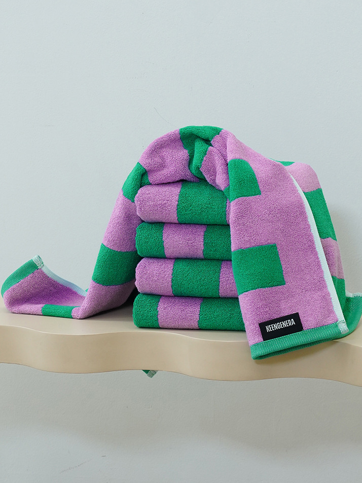 [킨제네라] 새벽 뱀부 30수 호텔수건 세면타월_Misty