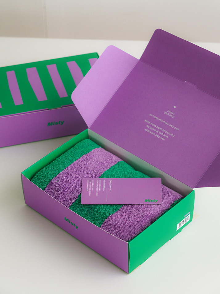 [킨제네라] 새벽 뱀부 30수 호텔수건 세면타월_Misty