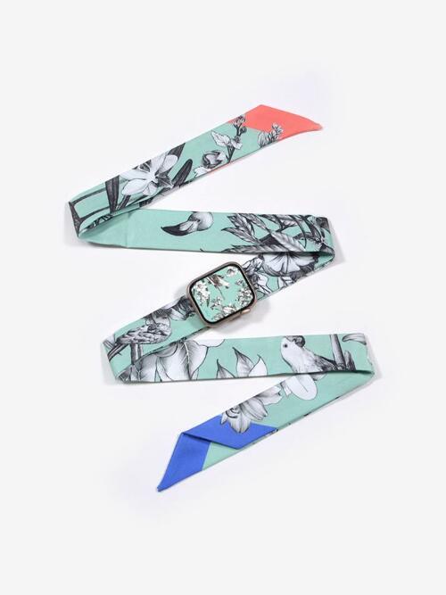 추억의 정원/민트 패브릭 워치스트랩 애플40mm (38-41)