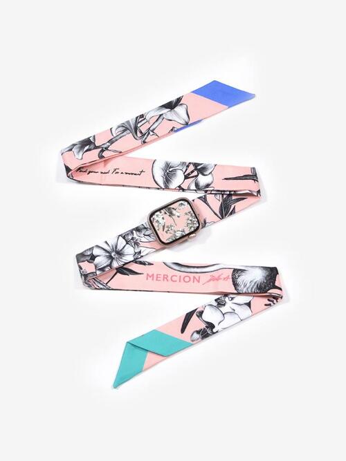 추억의 정원/핑크 패브릭 워치스트랩 애플40mm(38-41)