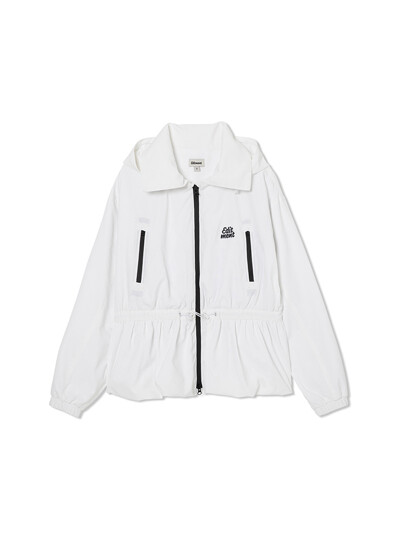 Womens Voluminus Windbreaker Jacket White