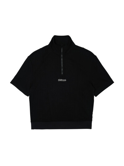 Unisex Half-Neck Soft Cool Shirts Black