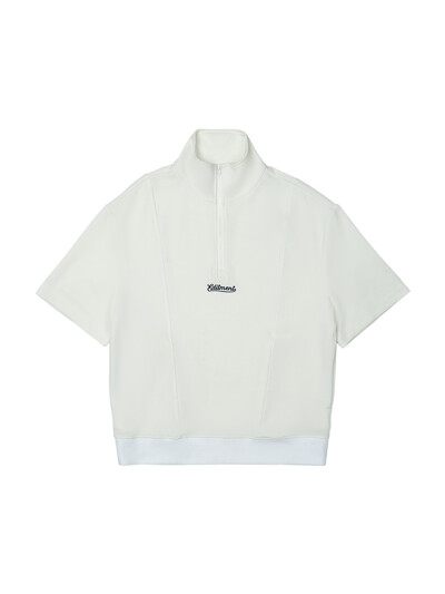 Unisex Half-Neck Soft Cool Shirts Off-White
