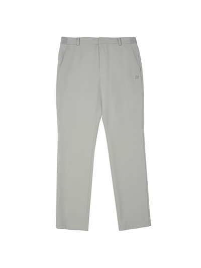 Men's Straight Fit Basic Pants Light Grey