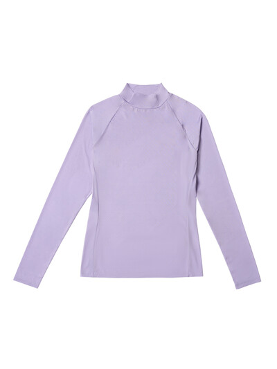 Women Color Block Cooling Inner Shirts Lilac