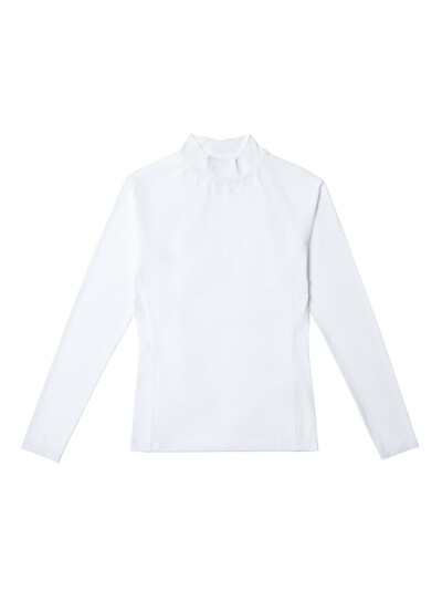 Women Color Block Cooling Inner Shirts Off-White